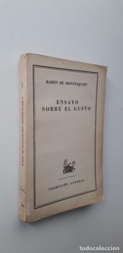 Libros de segunda mano: ENSAYO SOBRE EL GUSTO - BAR&Oacute;N DE MONTESQUIEU - Foto 2