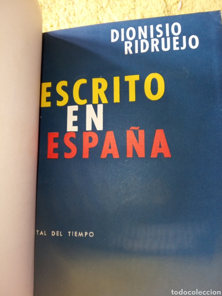 Libros de segunda mano: Escrito en Espa&ntilde;a. Dionisio Ridruejo - Foto 5