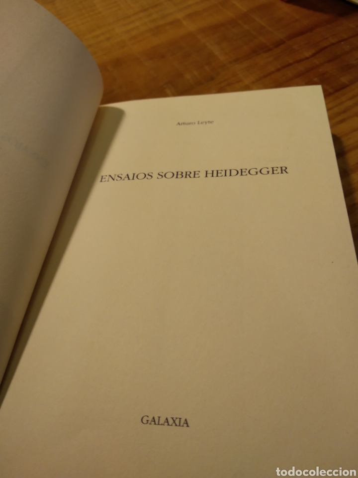 Libros de segunda mano: ENSAIOS SOBRE HEIDEGGER. ARTURO LEYTE #1064 - Foto 2