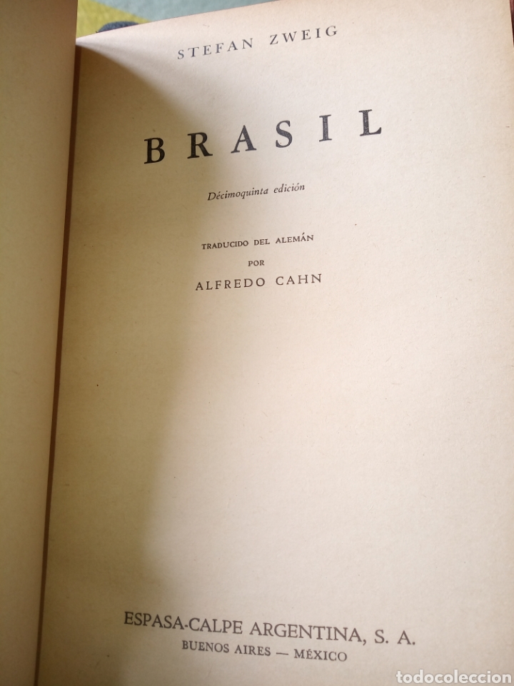 Libros de segunda mano: Brasil. Stefan Sweig - Foto 5