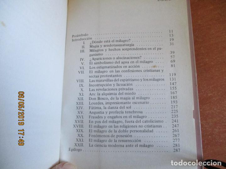 Libros de segunda mano: EL ENIGMA DE LOS MILAGROS L. Utset Editorial Libro expr&eacute;s 1981 - Foto 4
