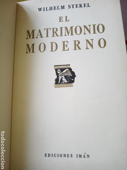Libros de segunda mano: El matrimonio moderno. Wilhelm Stekel - Foto 5