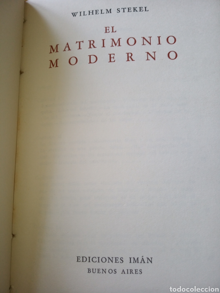 Libros de segunda mano: El matrimonio moderno. Wilhelm Stekel - Foto 6