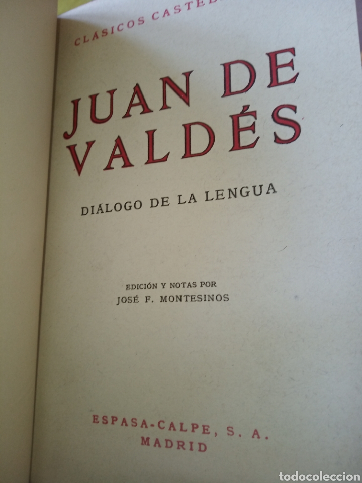Libros de segunda mano: Di&aacute;logo de la lengua. Juan de Vald&eacute;s - Foto 5