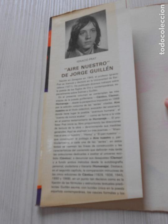 Libros de segunda mano: AIRE NUESTRO JORGE GUILLEN. - Foto 3