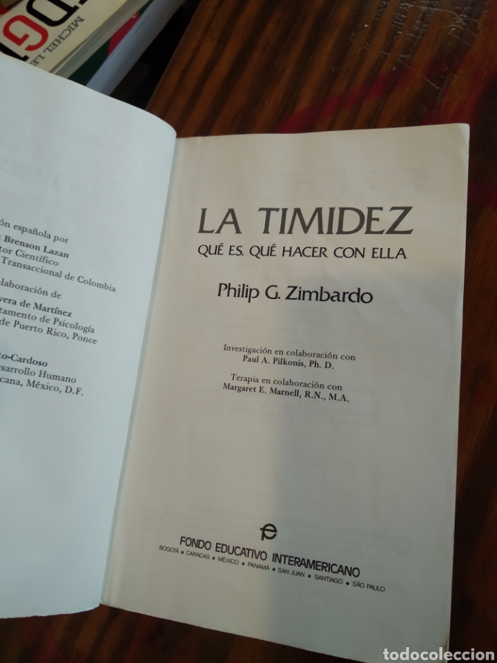 Libros de segunda mano: LA TIMIDEZ. PHILIP G. ZIMBARDO #1837 - Foto 2