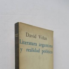 Libros de segunda mano: LITERATURA ARGENTINA Y REALIDAD POLITICA - DAVID VIÑAS. Lote 166131110