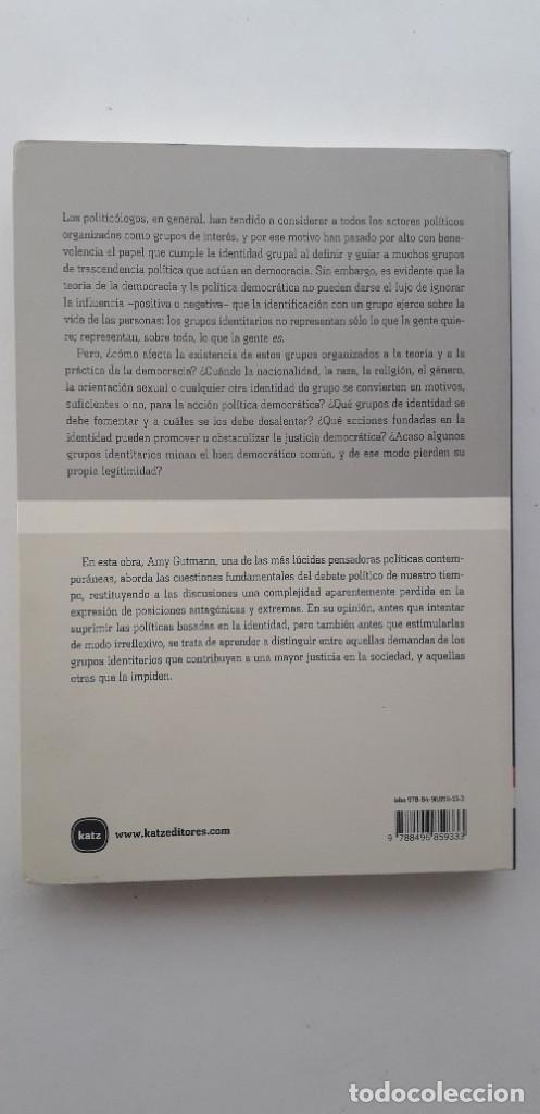Libros de segunda mano: LA IDENTIDAD EN DEMOCRACIA - AMY GUTTMAN - Foto 3