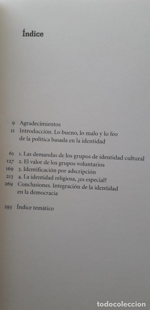 Libros de segunda mano: LA IDENTIDAD EN DEMOCRACIA - AMY GUTTMAN - Foto 4