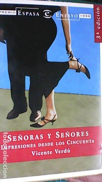 Second hand books: Se&ntilde;oras y se&ntilde;ores: impresiones desde los cincuenta Verd&uacute;, Vicente Espasa-Calpe. (1998) 210pp