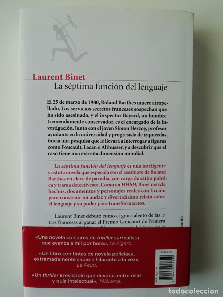 Libros de segunda mano: LA S&Eacute;PTIMA FUNCI&Oacute;N DEL LENGUAJE - LAURENT BINET - ED SEIX BARRAL 2016 - Foto 2