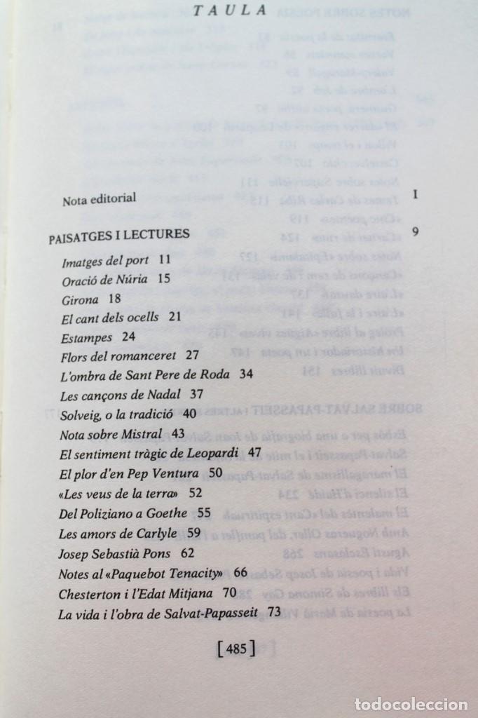 Libros de segunda mano: Tom&agrave;s Garc&eacute;s - Prosa completa, II - Columna - Foto 3