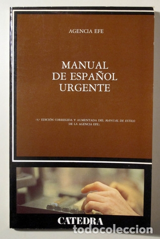 Libros de segunda mano: MANUAL DE ESPA&Ntilde;OL URGENTE - Madrid 1985 - Foto 1