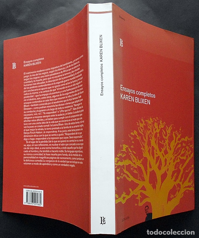 Libros de segunda mano: Ensayos completos - Karen Blixen - Losada (2003) - Foto 3