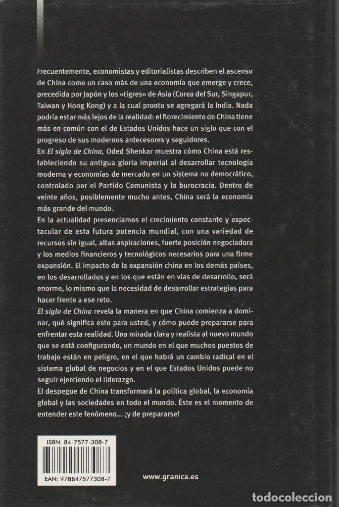 Libros de segunda mano: EL SIGLO DE CHINA. ODED SHENKAR - Foto 2