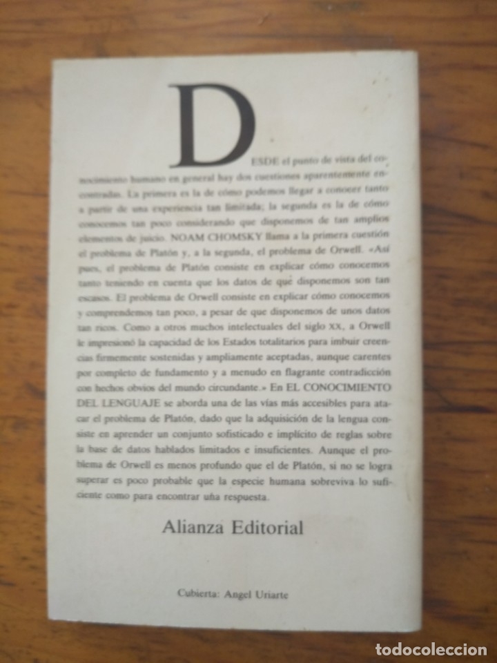 Libros de segunda mano: El conocimiento del lenguaje. Noam Chomsky - Foto 4
