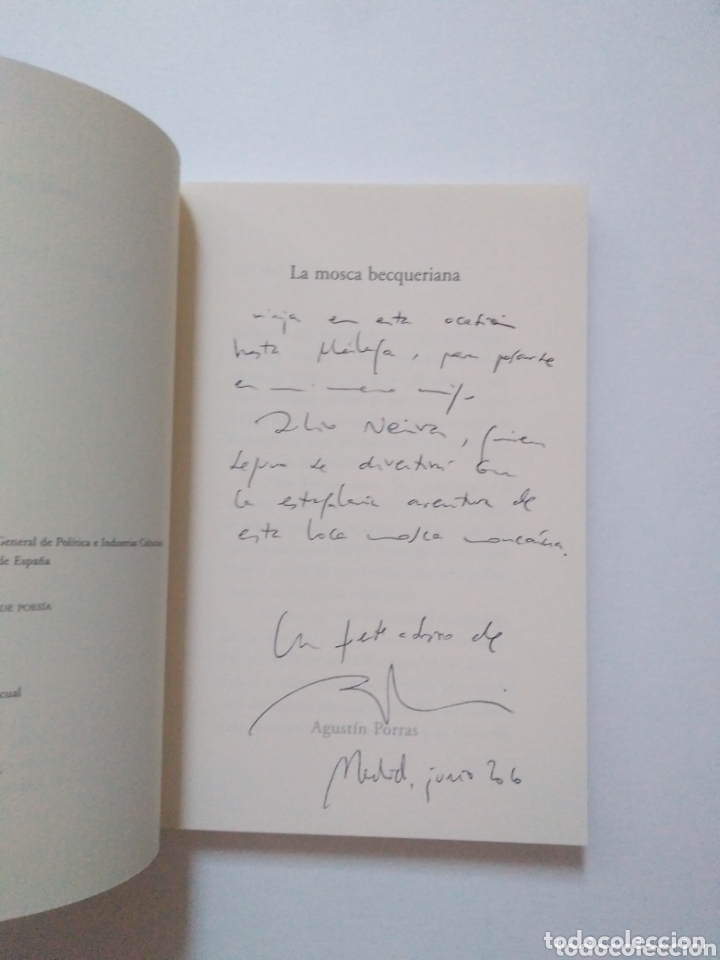 Libros de segunda mano: La mosca becqueriana / Agust&iacute;n Porras - Foto 3