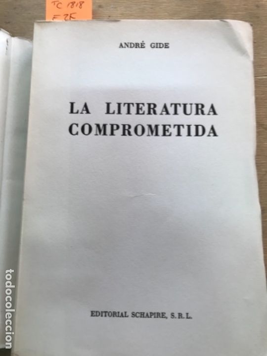Libros de segunda mano: LA LITERATURA COMPROMETIDA. ANDR&Eacute; GIDE. - Foto 3