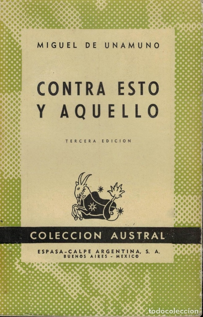Libros de segunda mano: Miguel de Unamuno, Contra esto y aquello - Foto 1