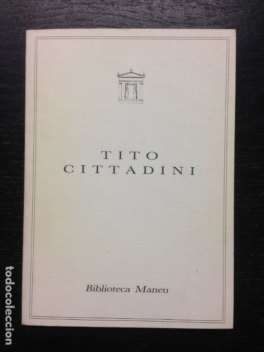 Second hand books: EL MANANTIAL DE TITO CITTADINI, DOMINIO DEL DIBUJO, A TITO CITADINI, DOS CARTAS, VV.AA., 1987