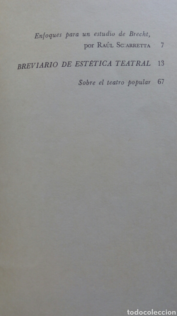 Libros de segunda mano: Breviario de est&eacute;tica teatral. Bertolt Brecht. - Foto 3