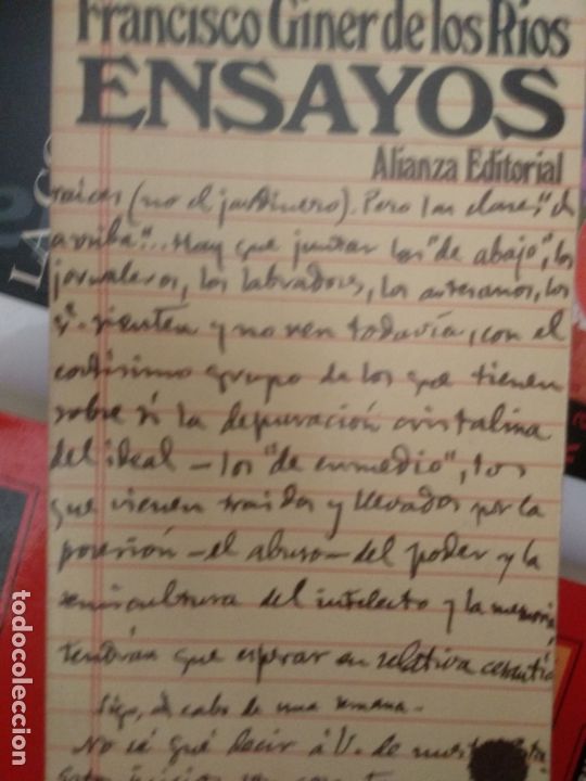 Libros de segunda mano: Ensayos De Francisco Giner de los Rios - Foto 1