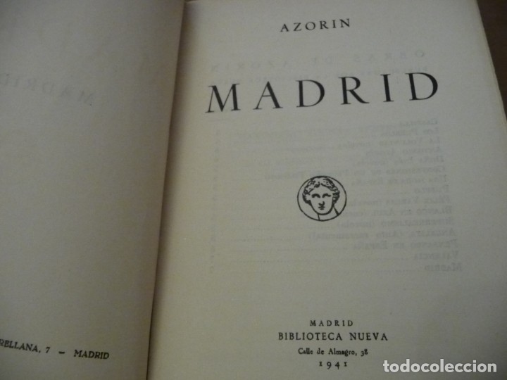 Libros de segunda mano: MADRID, AZORIN, 1941, RUSTICA 198 PP. - Foto 2