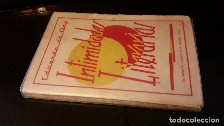 Libros de segunda mano: 1937 - EDUARDO DE ORY - Intimidades literarias - PRIMERA EDICI&Oacute;N - Foto 1