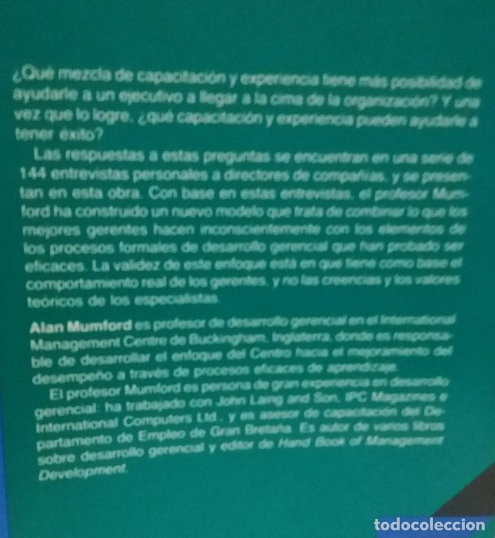Libros de segunda mano: C&Oacute;MO DESARROLLAR EL TALENTO GERENCIAL - MUMFORD, ALAN - Foto 2