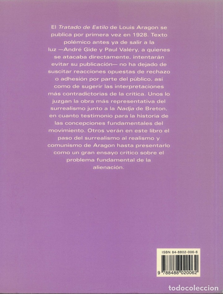 Libros de segunda mano: Louis Aragon, Tratado de estilo - Foto 2