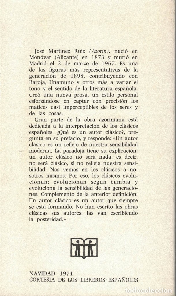 Libros de segunda mano: Azor&iacute;n, Lecturas espa&ntilde;olas - Foto 2