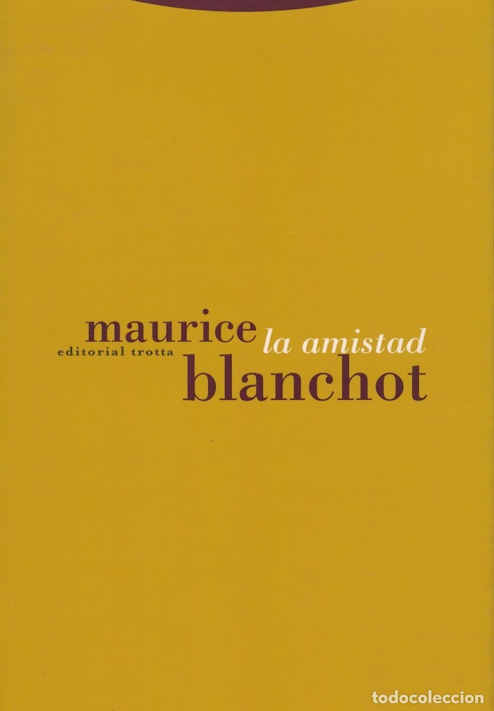 Libros de segunda mano: Maurice Blanchot, La amistad - Foto 1