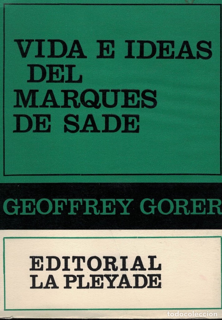 Libros de segunda mano: Geoffrey Gorer, Vida e ideas del Marqu&eacute;s de Sade / La Pleyade 1969 - Foto 1