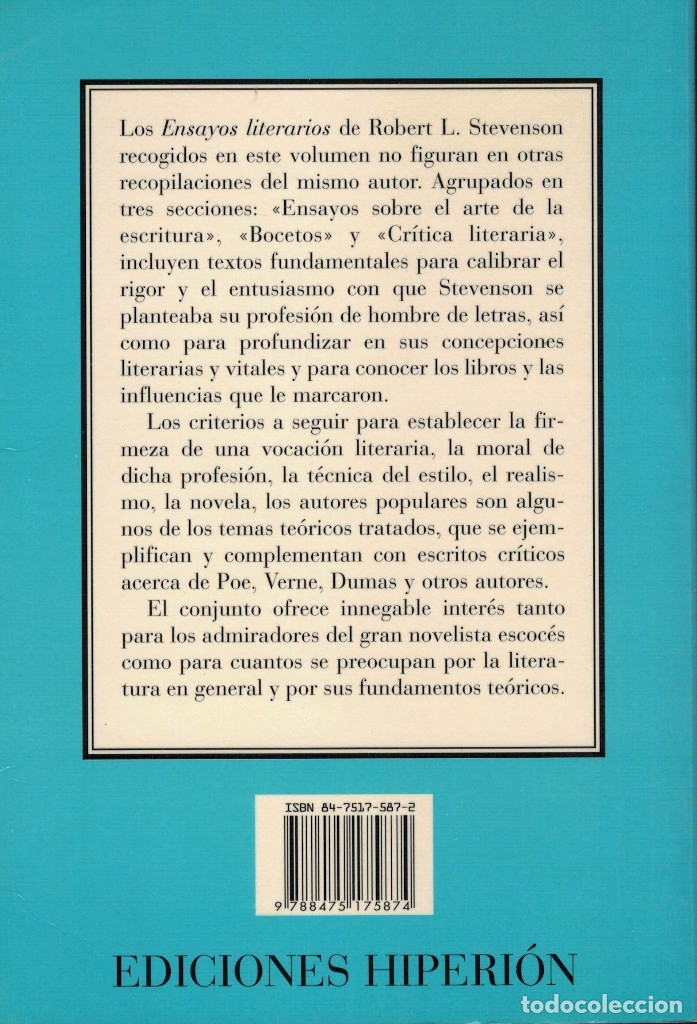 Libros de segunda mano: Robert Louis Stevenson, Ensayos literarios - Foto 2