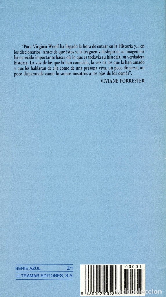 Libros de segunda mano: Viviane Forrester, Virginia Woolf: El vicio absurdo - Foto 2
