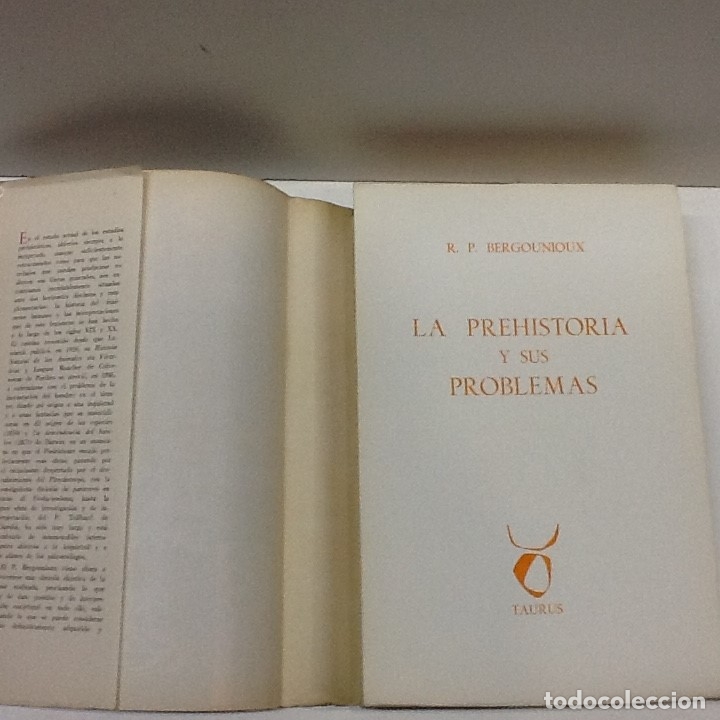 Libros de segunda mano: BERGOUNIOUX ... LA PREHISTORIA Y SUS PROBLEMAS ... 1966 - Foto 2