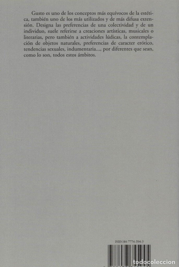 Libros de segunda mano: Valeriano Bozal, El gusto - Foto 2