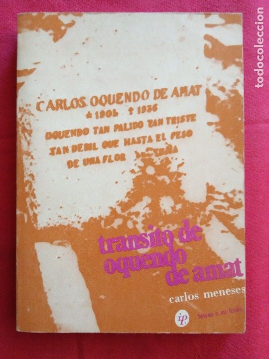 Libros de segunda mano: TRANSITO DE OQUENDO DE AMAT - CARLOS MENESES. - Foto 1