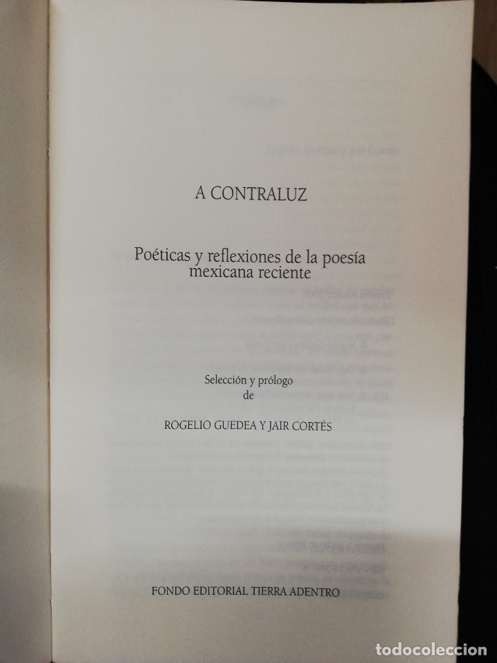 Libros de segunda mano: A CONTRALUZ - ROGELIO GUEDEA Y JAIR CORT&Eacute;S - Foto 2