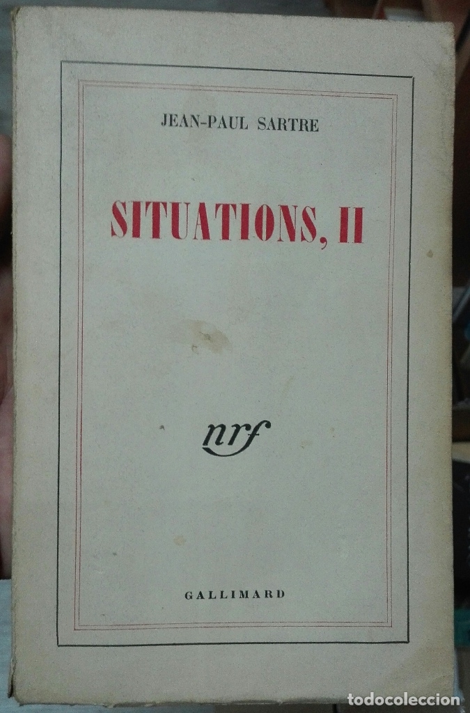 Libros de segunda mano: Jean-Paul Sartre. Situations II. - Foto 1