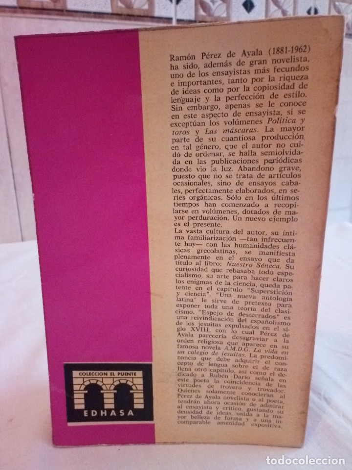 Libros de segunda mano: 100-NUESTRO SENECA , Ramon Perez de Ayala, 1966 - Foto 2