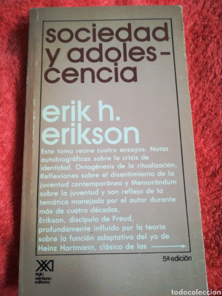 Libros de segunda mano: Sociedad y adolescencia Erik H Erikson - Foto 1