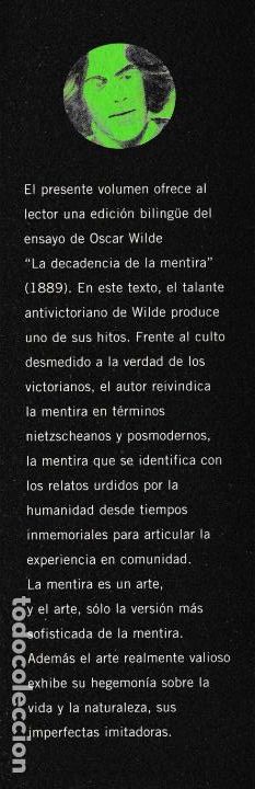Libros de segunda mano: La decadencia de la mentira / Oscar Wilde * EDICI&Oacute;N BILING&Uuml;E * - Foto 2