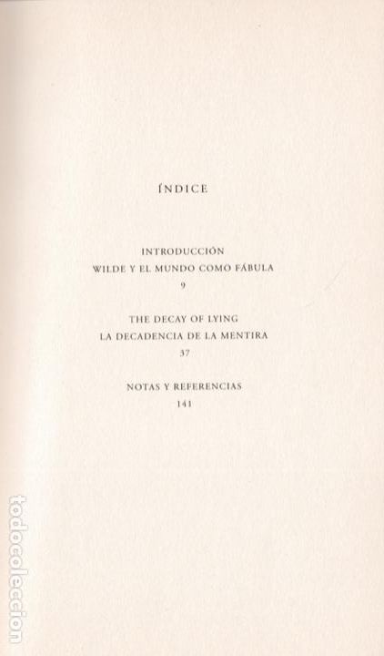 Libros de segunda mano: La decadencia de la mentira / Oscar Wilde * EDICI&Oacute;N BILING&Uuml;E * - Foto 3