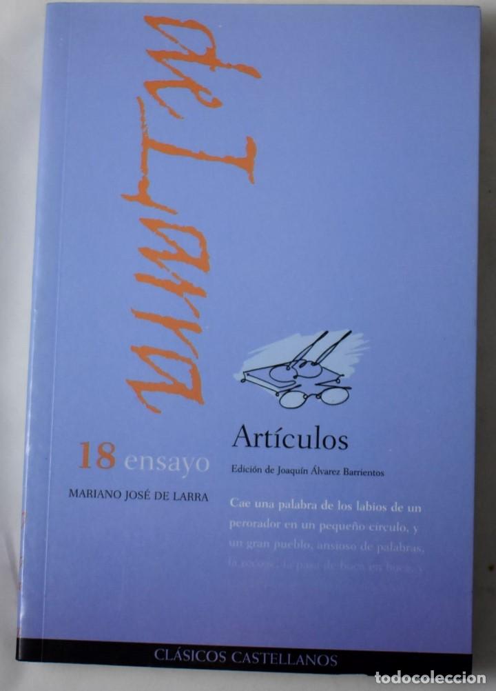 Libros de segunda mano: ART&Iacute;CULOS. MARIANO JOS&Eacute; DE LARRA. - Foto 1