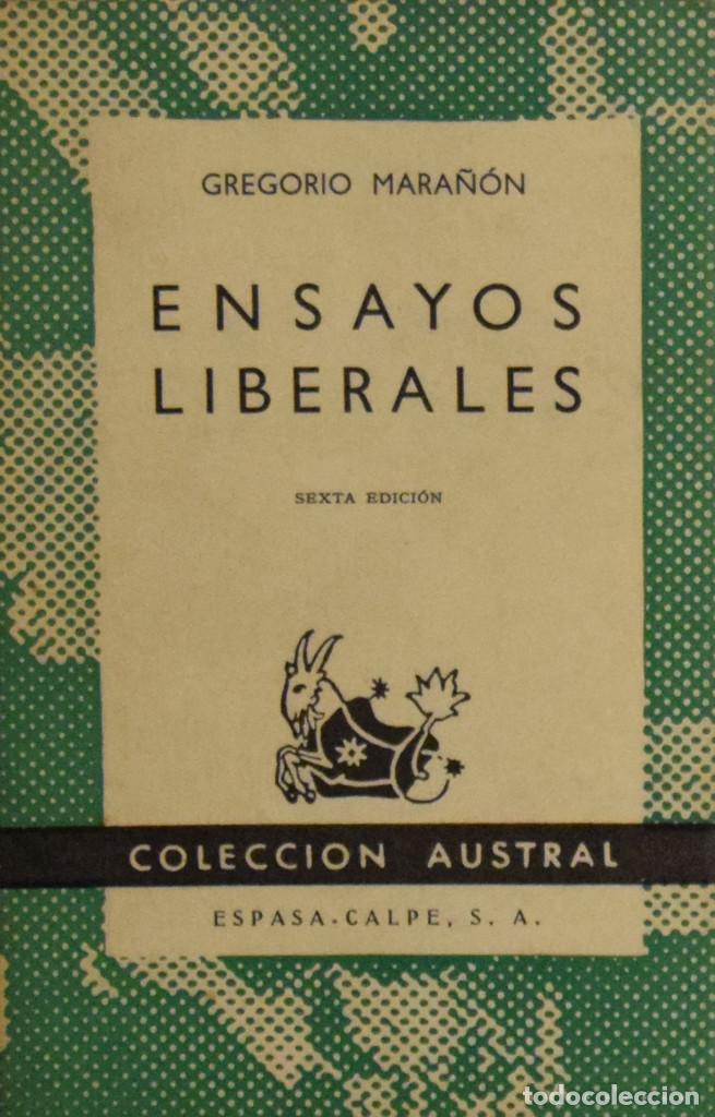 Libros de segunda mano: ENSAYOS LIBERALES - Gregorio MARA&Ntilde;&Oacute;N - Foto 1