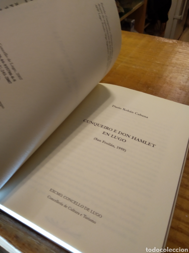 Libros de segunda mano: CUNQUEIRO E DON HAMLET EN LUGO. DAR&Iacute;O XOHAN CABANA #3592 - Foto 4