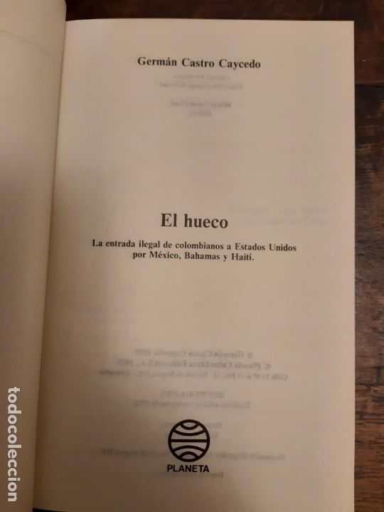Libros de segunda mano: El hueco Germ&aacute;n Castro Caycedo - Foto 3