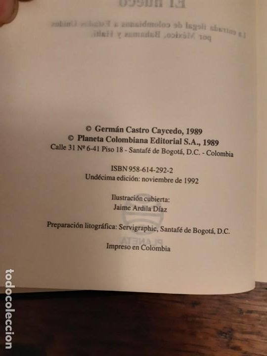 Libros de segunda mano: El hueco Germ&aacute;n Castro Caycedo - Foto 4