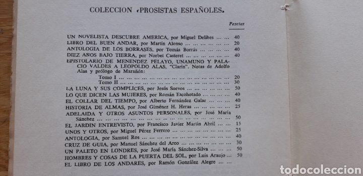 Libros de segunda mano: EL LIBRO DE LOS ANDARES, POR RAMON GONZALEZ-ALEGRE, - Foto 4